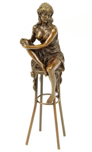 Statua bronzo donna su - statua,