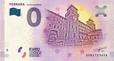 0€ ZERO EURO SOUVENIR BANCONOTA UFFICIALE ITALIA 2019 - FERRARA CASTELLO ESTENSE