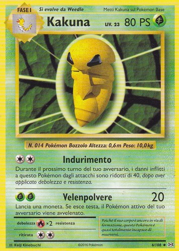 Carta pokemon kakuna 6 108 - -, 6/108