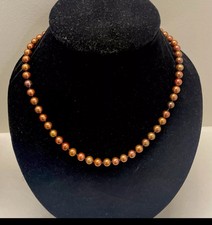 collana PERLE ACQUA DOLCE coltivate NATURALI chiusura ORO 750 18k, perle 12mm