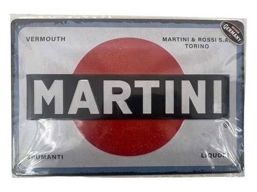 Targa insegna martini latta - martini, in