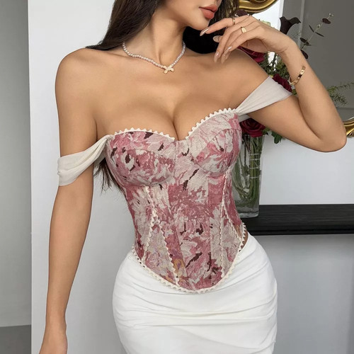 Top corsetto donna multicolor - corsetto,