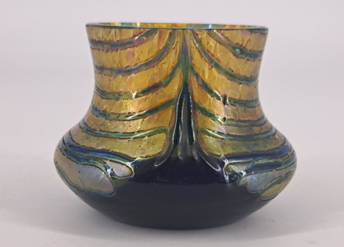 Vase art nouveau verre - art, irisé