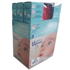 CALZE BABY CALDO COTONE ROSSO