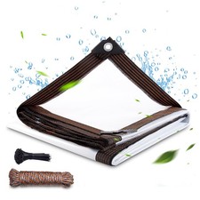 EMEKIAN Telone impermeabile trasparente spesso, 3,5 x 4,5 m, copertura (m4S)