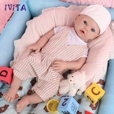 Bambola silicone corpo intero IVITA 20" Lovely Smile Boy neonato realistica reborn baby