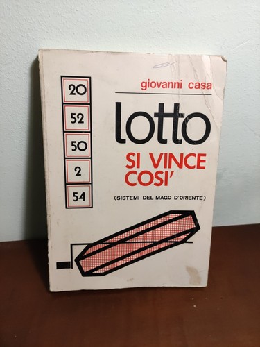 Libro lotto così - così, vince