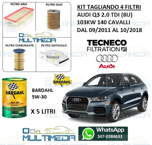 Kit tagliando filtri 5lt - filtri, olio