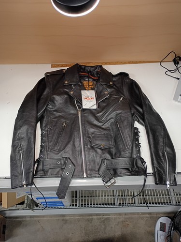 Giacca moto milwaukee pelle - giacca,