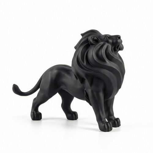 Statuetta leone resina - statuetta,