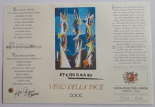 ETICHETTA VINO DELLA PACE 2001