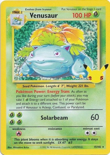 Venusaur 102 pokemon - -,