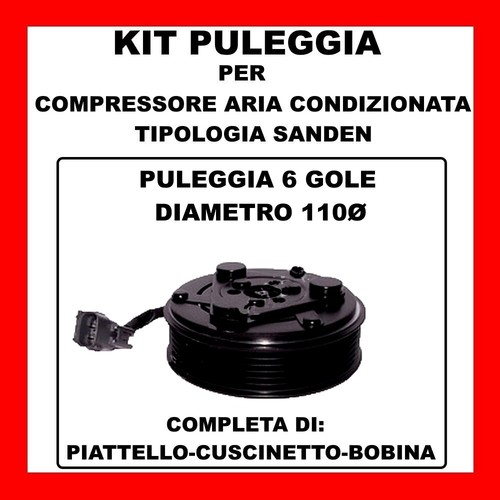 Kit puleggia compressore aria - kit,