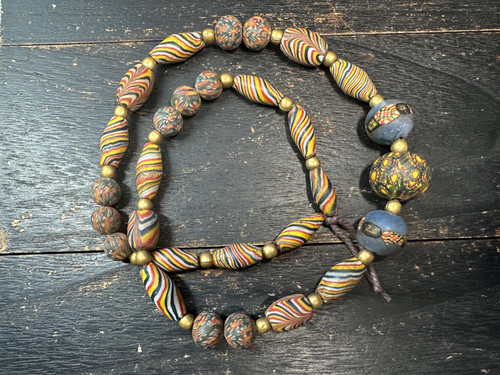 Collana perle vetro - in,