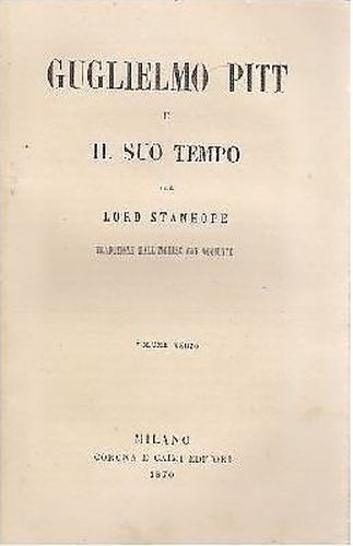Guglielmo pitt suo - pitt, tempo