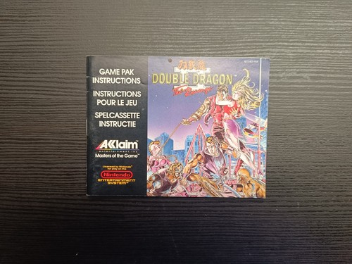 Notice seule double dragon - seule,