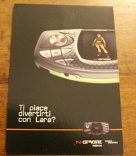 2969 CARTOLINA PUBBLICITARIA NOKIA N-GAGE TI PIACE DIVERTIRTI CON LARA?