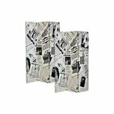 PARAVENTO IN LEGNO NERO SEPARE' DIVISORIO PARETE DIVISORIA SEPARE DIVISORE