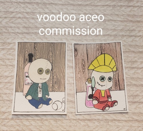 Aceo originale bambola voodoo - aceo,