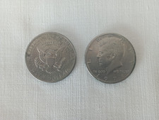 2 monete da mezzo dollaro del