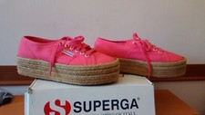 Superga donna modello 2790 con zeppa di corda alta 4 cm nr 40 nuove
