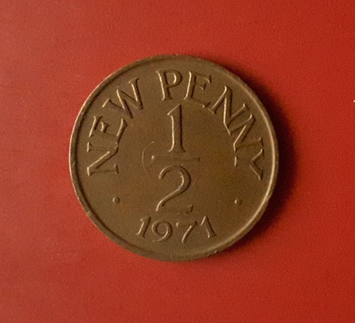 New penny 1971 bailiwick - 1/2,