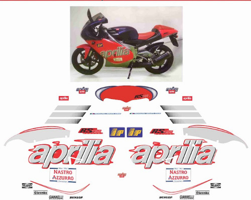 Adesivi 125 1999 - rs, replica