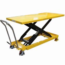 Piattaforma elevatrice lunga carrello manuale sollevatore a singolo pantografo a