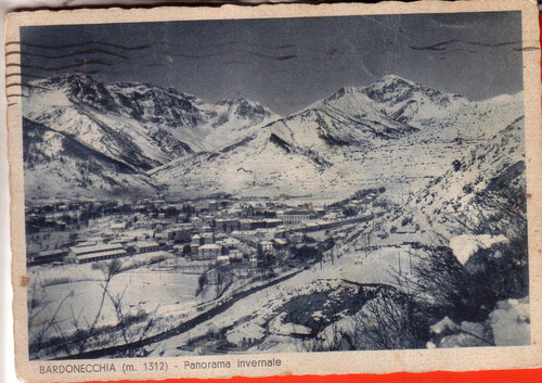 Antique postcard bardonecchia - antique,