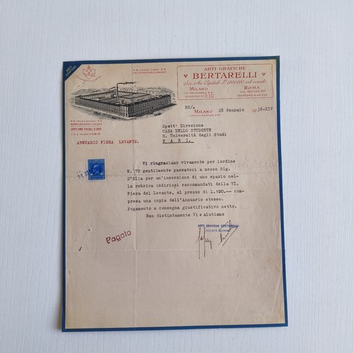 1936 arti grafiche bertarelli - arti,