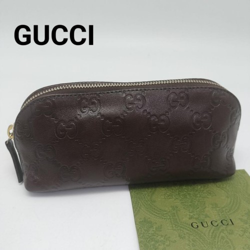 Gucci cosmetic pouch pelle - cosmetic, in
