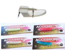 Kit 4 Unghiette Madreperla + Affondatore da Pesca Traina Trainetta