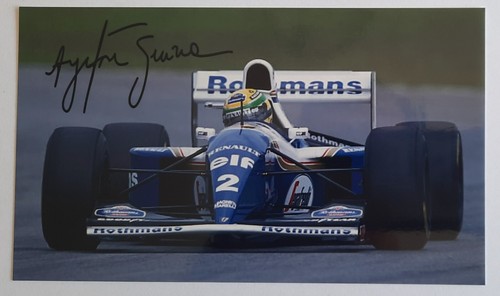 Ayrton senna foto autografa - senna,