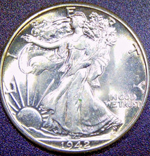 1942 walking liberty mezzo - 1942,