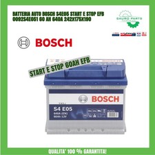 BATTERIA AUTO BOSCH S4E05 START E STOP EFB 0092S4E051 60 AH 640A 242x175x190