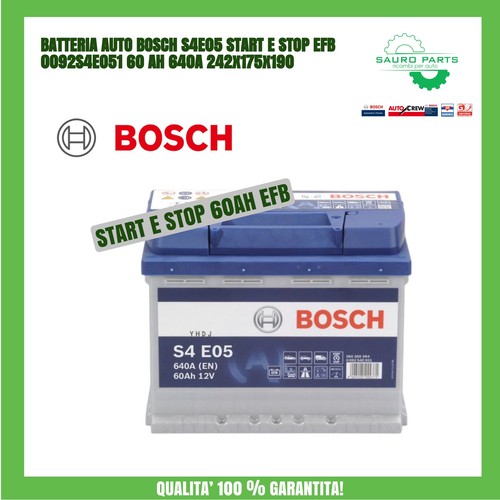 Batteria auto bosch s4e05 - batteria,