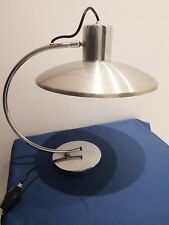 Lampada Da Tavolo Fungo Space Age Anni 60 Diffusore Luce In Acciaio Vintage 