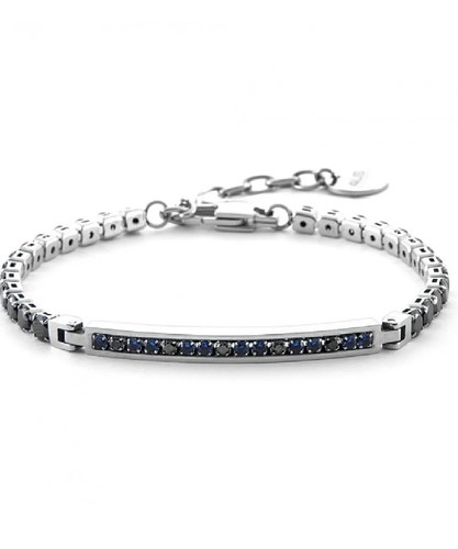 Bracciale steel tennis targa - bracciale,