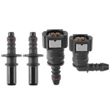 2 Set 3/8" 9.49mm SAE a 5/16" 8mm Linea carburanti Tubo Rilascio Connettore
