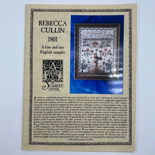Scarlet lettera rebecca cullin - lettera,