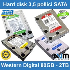 Hard disk 3,5" SATA Western Digital 2TB 1TB 500GB WD Caviar Blue Red Green HDD