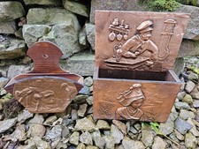 2 X Vintage French Wood And