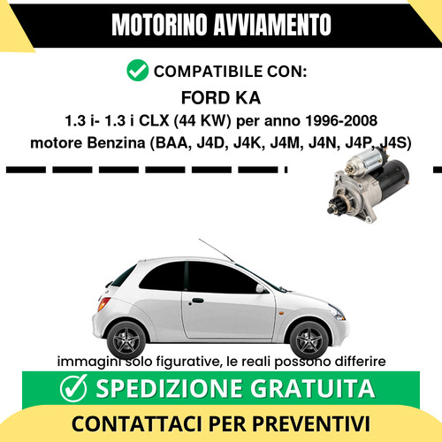 Motorino avviamento ford - ford, ka