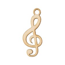 12X NOTA MUSICALE in legno 4.5 cm decorazione bomboniera MADE IN ITALY 0XNJ