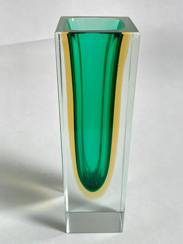 Murano sommerso vaso blocco - sommerso,