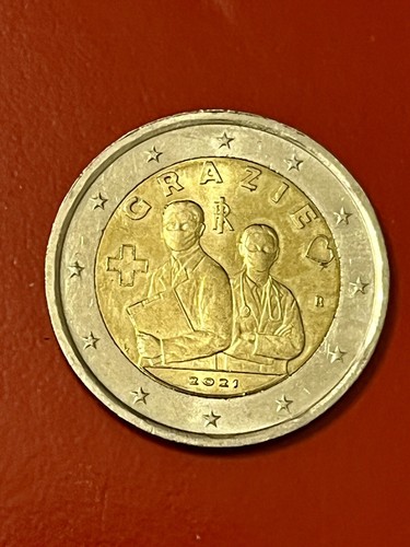 Moneta euro covid - moneta, covid-19