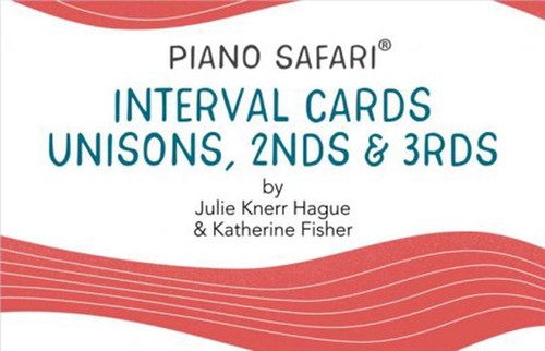 Piano safari interval - piano, cards