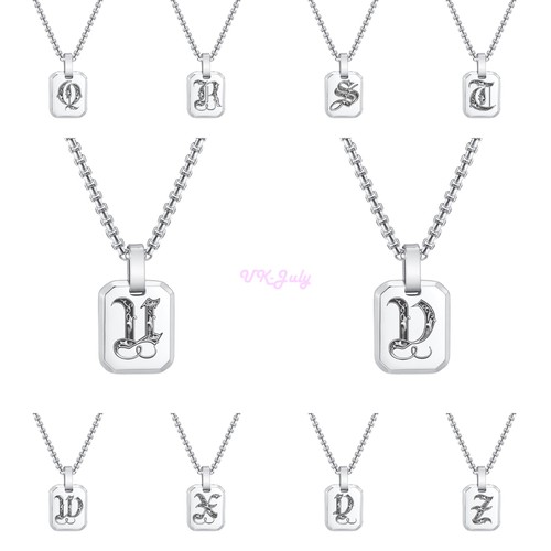 Collana uomo minimal iniziale - collana,