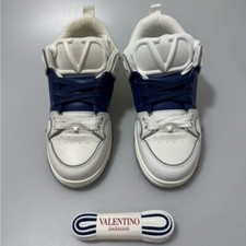 Valentino Garavani Sneakers Open Skate Bianco Blu Uomo EU 41/US 8