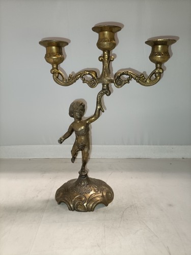 Candelabro candeliere putto - candeliere,
